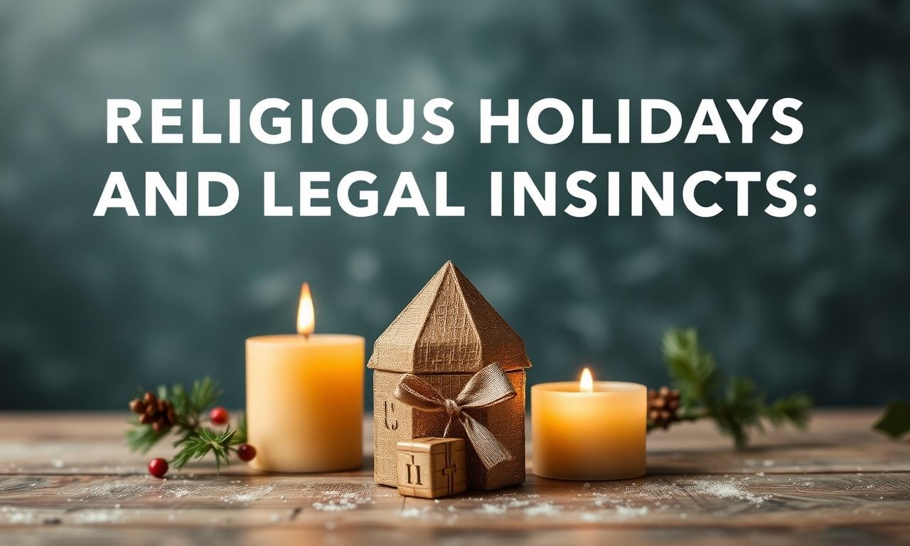 Dini Bayramlar ve Hukuki İçgüdler: Neler Dikkate Almalıyız?