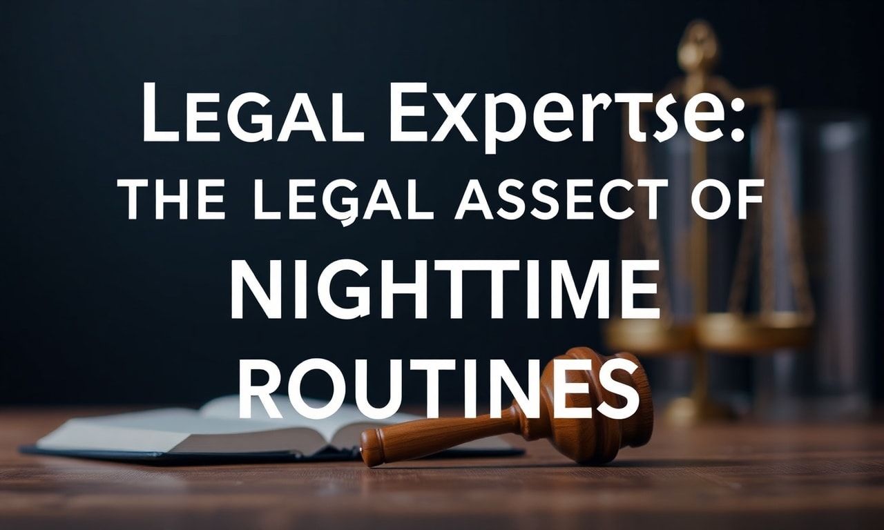 Hukukî Uzmanlık: Gece Rutinlerinizin Hukukî Boyutu