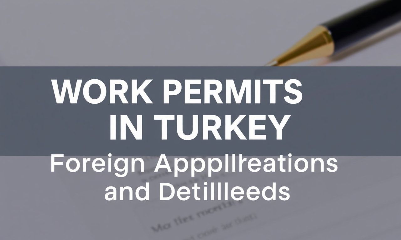 Türkiye'de Çalışma İzinleri: Yabancı Uygulamalar ve Hukuki Detaylar