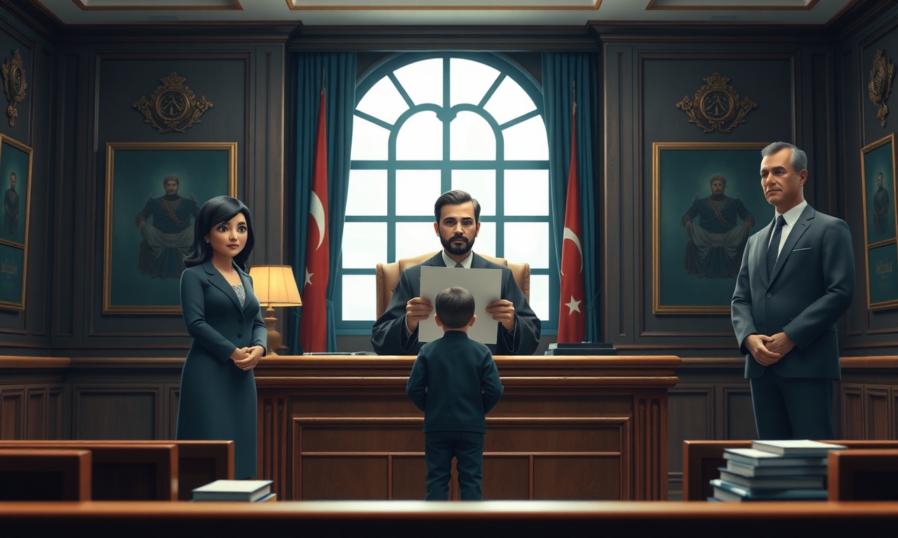 Türk mahkeme ve aile sahnesi