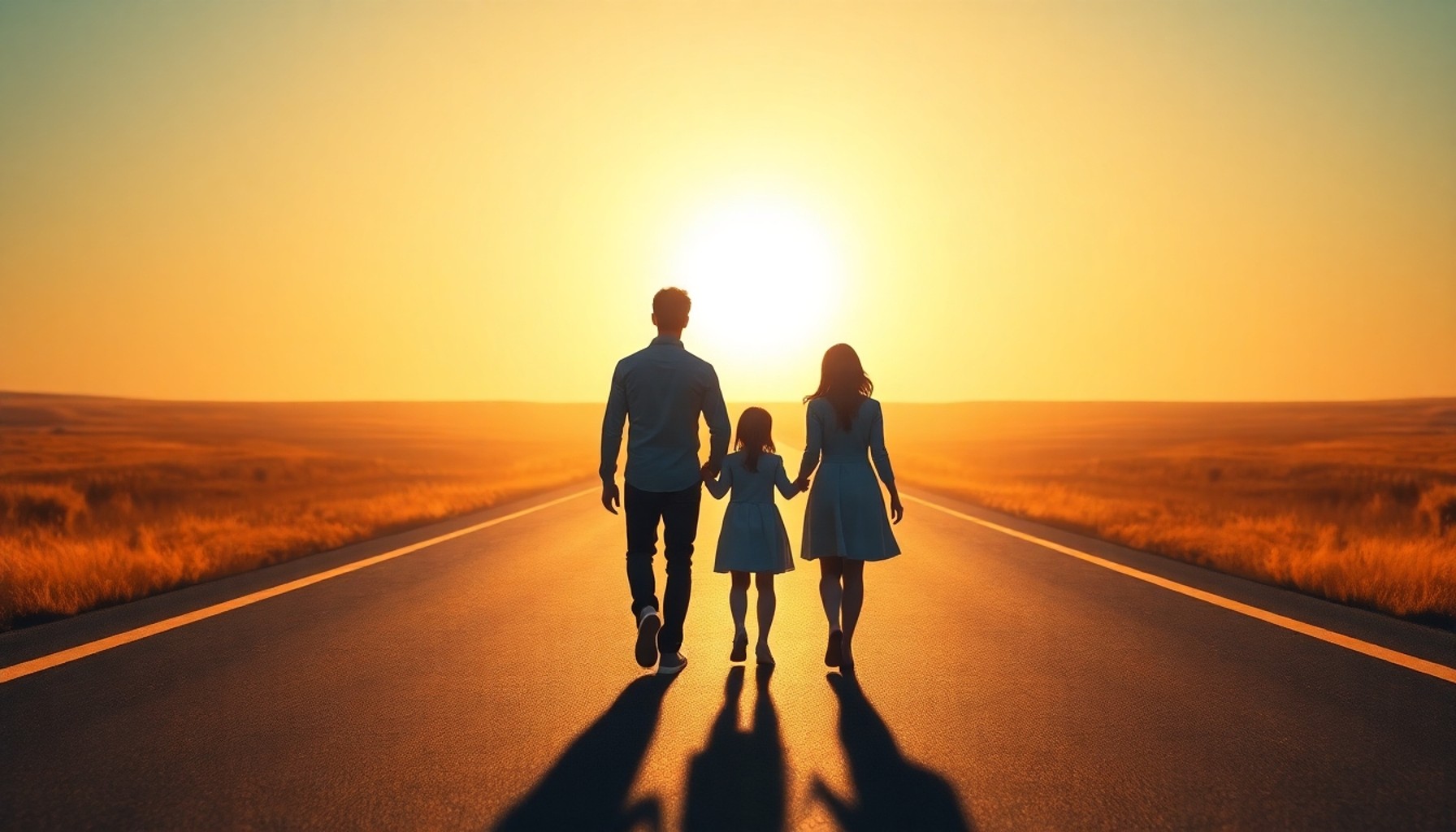 Aile birlikte umut verici bir geleceğe doğru yürüyor