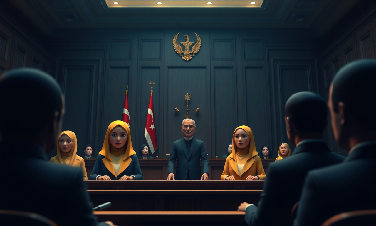 Türk mahkemesi sahnesi