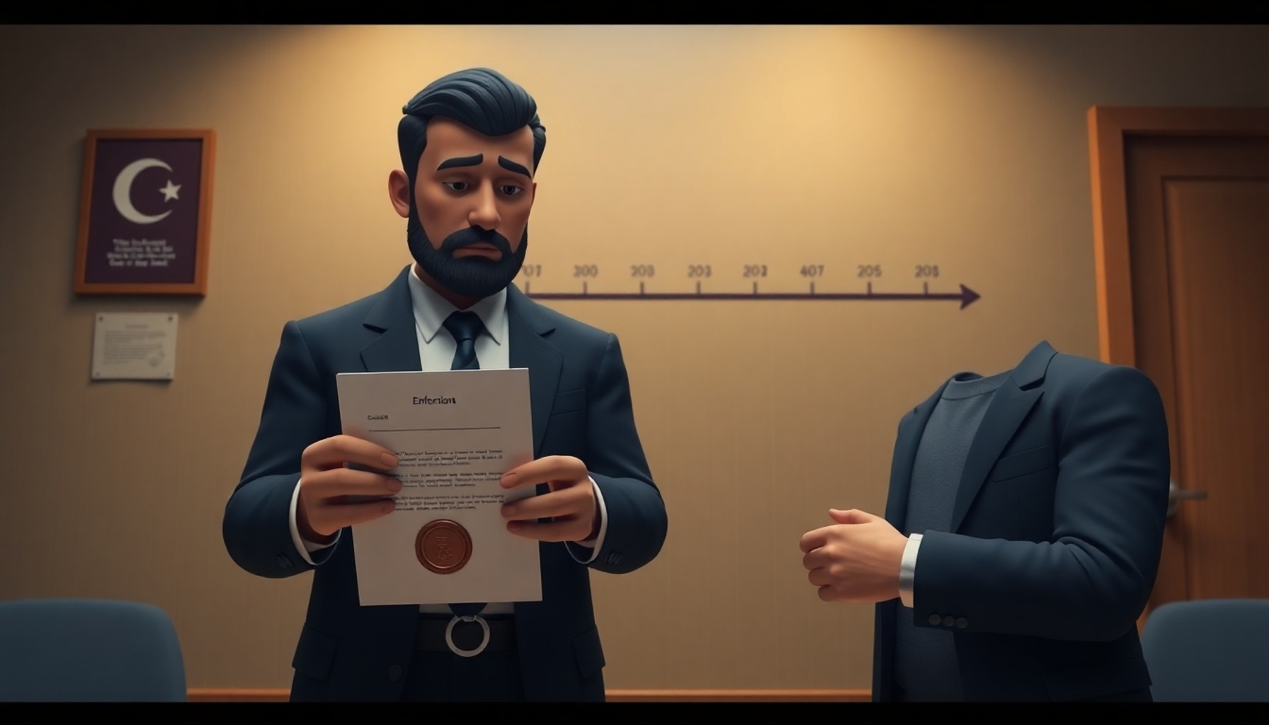 Aciz vesikası teslimi — alacak devam ediyor illüstrasyonu