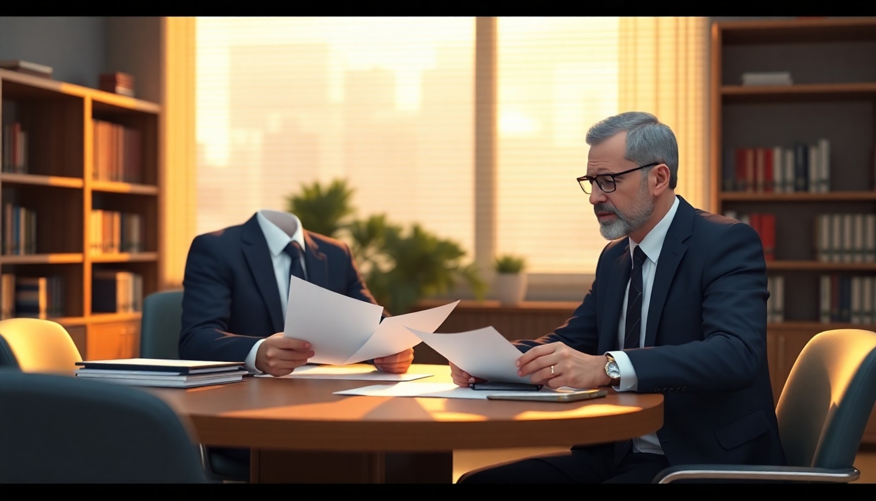Avukat ile danışan kişi arasındaki profesyonel görüşme