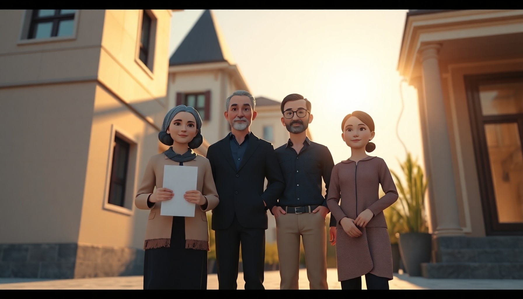 Miras paylaşımı tamamlandı - anahtar ve tapu belgesi