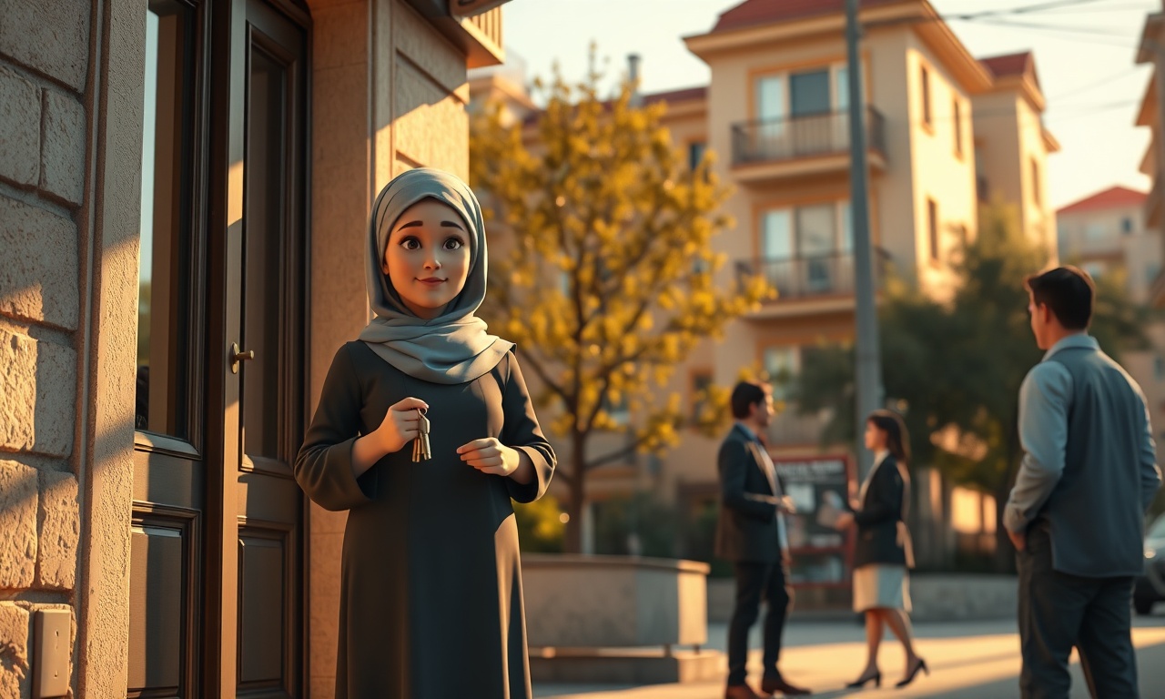 Eşini kaybeden kadının aile konutunda kalma hakkı için mücadele sahnesi