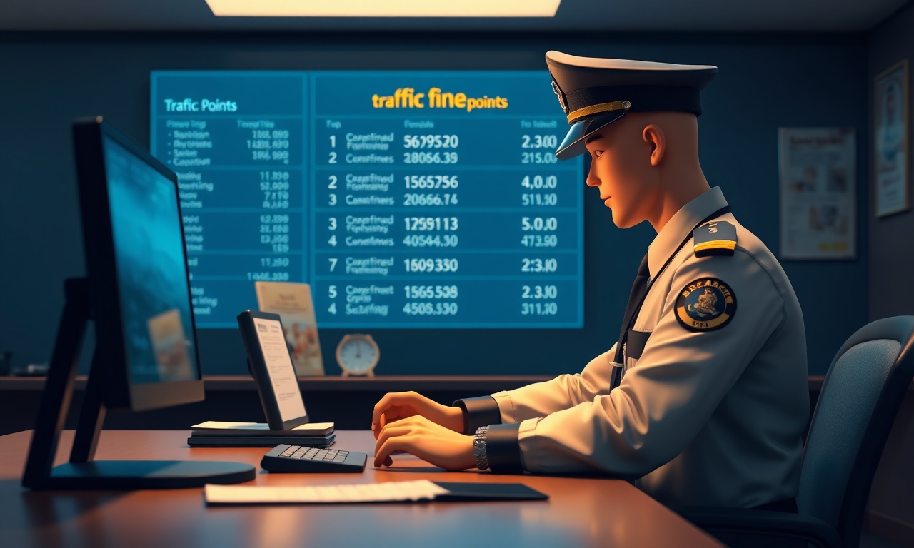 Trafik cezası puanı sistemi görseli